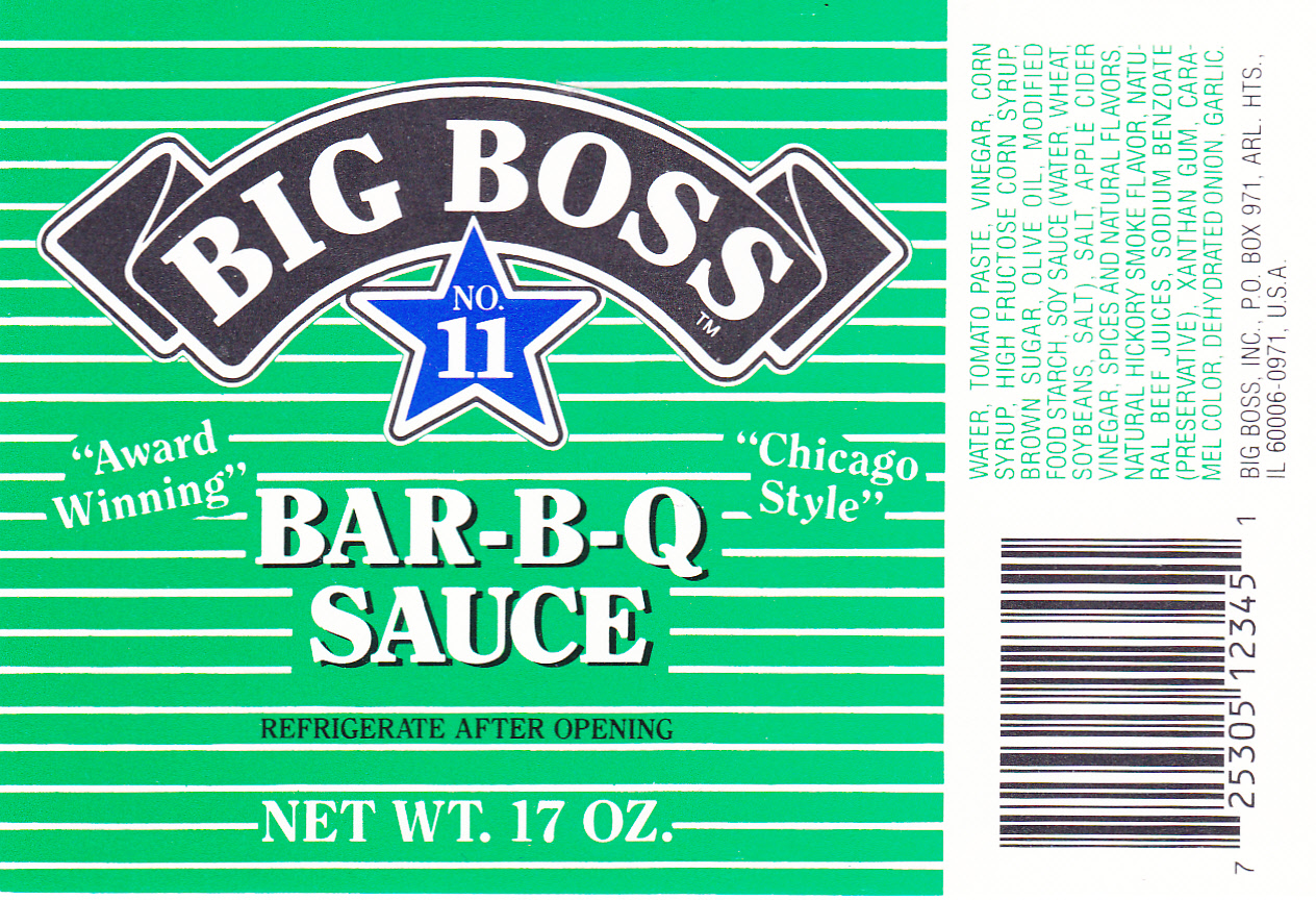 BIG BOSS BBQ SAUCE